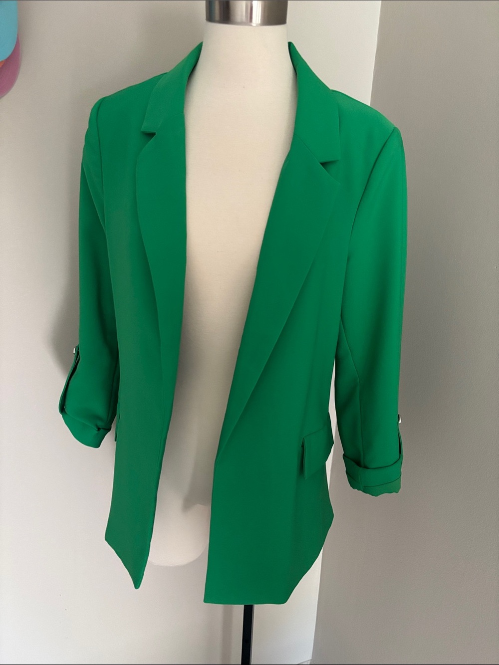 Women's Emerald Open-Front Blazer Jacket